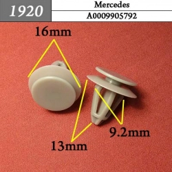 1920 Автокрепеж для Mercedes, Smart